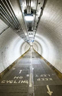 Cycling Gallery: Woolwich Foot Tunnel under River Thames, London, England