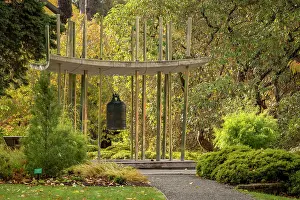 Christchurch Prints: The World Peace Bell in Christchurch Botanic Gardens