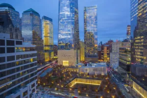 One World Trade Center and 911 Memorial, Lower Manhattan, New York City, New York, USA
