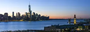 One World Trade Center and Downtown Manhattan across the Hudson River, New York, Manhattan