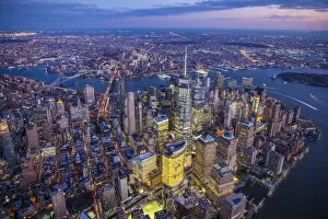 Images Dated 13th November 2015: One World Trade Center and Lower Manhattan, New York City, New York, USA