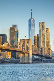 One World Trade Center, Lower Manhattan & Brooklyn Bridge, New York City, USA
