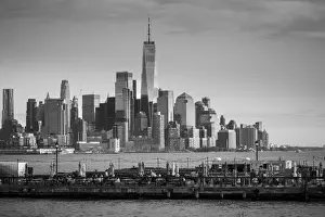 One World Trade Center, Lower Manhattan (downtown) from New Jersey, New York City, USA