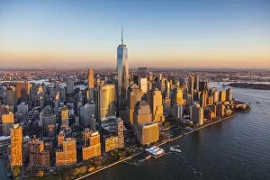 Images Dated 19th November 2015: One World Trade Center and Lower Manhattan, New York City, New York, USA