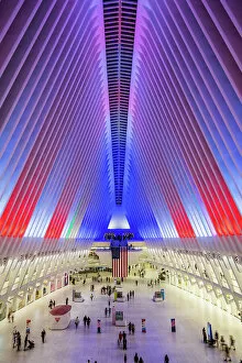 World Trade Center station (PATH), known also as Oculus, designed by architect Santiago Calatrava, Manhattan, New York