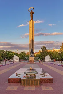 Russia Prints: World war II memorial, Kaluga, Russia