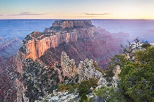 Images Dated 16th April 2021: Wotans Throne at Cape Royal on the North Rim in Grand Canyon National Park, Arizona, USA