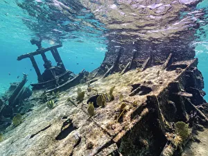 Cayman Prints: Wreck of the Gamma, Grand Cayman, Cayman Islands, British West Indies