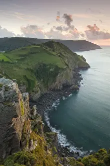 Wringcliff Bay, Duty Point and Highveer Point from Castle Rock, Valley of Rocks, Exmoor