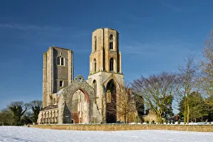 Wymondham Abbey in Winter, Wymondham, Norfolk, England