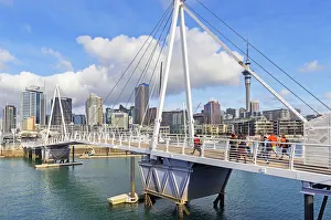 Wynyard Quarter bridge, Auckland, North Island, New Zealand