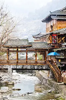Xijiang, or one-thousand-household Miao Village (the biggest