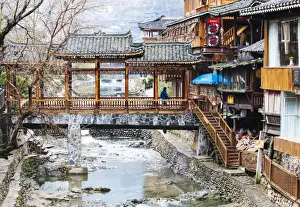 Tribes Prints: Xijiang, or one-thousand-householda Miao Village (the biggest Miao village in China)