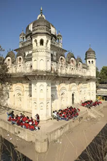 XVIII c. building, now school. Khadjuraho, Madhya Pradesh, India