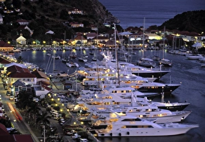 Gustavia Prints: Yacht Harbour, Gustavia, St