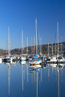 Garden Route Prints: Yachts at Knysna Yacht Club, Knysna, Western Cape, South Africa
