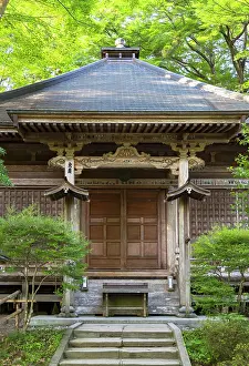 Chusonji Temple Prints: Mine Yakushido Hall of Chuson-ji Temple (UNESCO World Heritage Site)