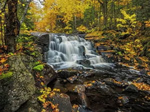 Autumn Color Prints: Yankee Falls on the Magnetawan River, Almaguin Highlands, Ontario, Canada