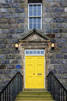 Aberdeenshire Prints: Yellow door to the Warld's End (World's End)