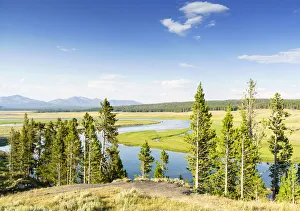 Yellowstone River in Lamar Valley, Yellowstone National Park, Wyoming, Usa