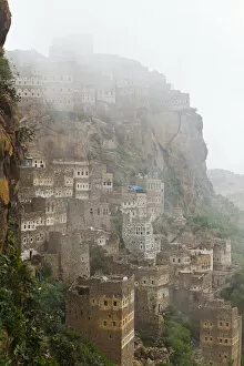 Images Dated 7th March 2012: Yemen, Sana a Province, Haraz Mountains, Al Hajjarah. The old Jewish Village