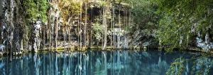 Turquiose Prints: Yokdzonot Cenote, Yucantan Peninsula, Mexico