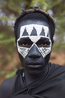 Ethnic Gallery: A young Msai Warrior in the Ngorongoro Protected Area, Tanzania