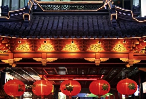 Red Lanterns Prints: Yuyuan, Shanghai