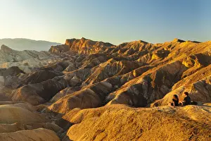 Zabriskie Point at sunset, Death Valley National Park, California, USA