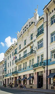 Ljubljana Prints: Zadruzna Zveza building, Miklosiceva cesta street, Ljubljana, Slovenia