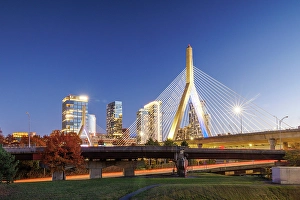 Suspension Bridge Prints: Zakim Bridge, Boston, Massachusetts, USA