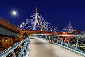 Suspension Bridge Prints: Zakim Bridge Boston, Massachusetts, USA