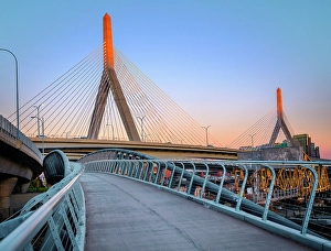Suspension Bridge Prints: Zakim Bridge Boston, Massachusetts, USA