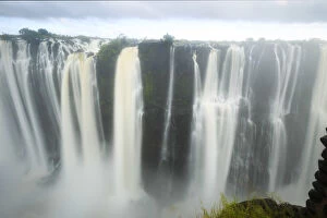 Zambezi River Gallery: Zambia, Livingstone, Victoria Falls National Park during rainy season (UNESCO Site)
