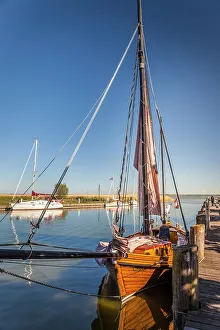 Ahrenshoop Gallery: Zeesenboot in the Bodden harbour of Althagen, Mecklenburg-West Pomerania, Baltic Sea