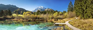 Turquiose Prints: Zelenci Springs, near Kranjska Gora, Slovenia, Europe