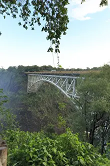 Zimbabwe, Victoria Falls, Victoria Falls Bridge linking Zambia with Zimbabwe over