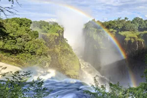 Images Dated 6th July 2016: Zimbabwe, Victoria Falls, Victoria Falls National Park during rainy season (UNESCO Site)