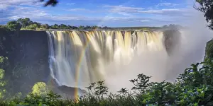Zimbabwe, Victoria Falls, Victoria Falls National Park during rainy season (UNESCO Site)
