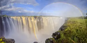 Falls Prints: Zimbabwe, Victoria Falls, Victoria Falls National Park during rainy season (UNESCO Site)