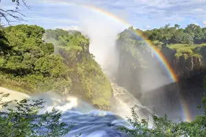 Zimbabwe, Victoria Falls, Victoria Falls National Park during rainy season (UNESCO Site)