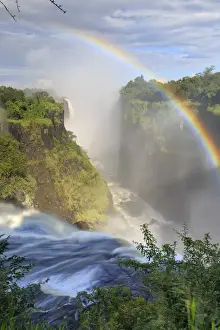 Zimbabwe, Victoria Falls, Victoria Falls National Park during rainy season (UNESCO Site)