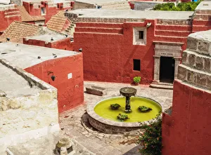 Zocodober Square, elevated view, Santa Catalina Monastery, Arequipa, Peru