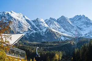 Cableway Prints: Zugspitze cableway, Eibsee, Garmisch-Partenkirchen, Bavaria, Germany